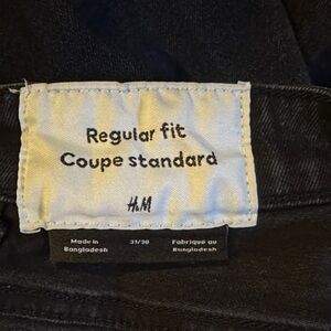 H&M Men's black Straight Jeans